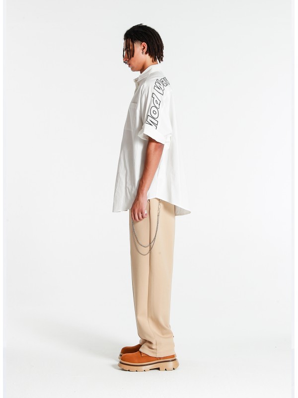 Camisa oversize con bordado Mod Wave Movement en la espalda | MWM