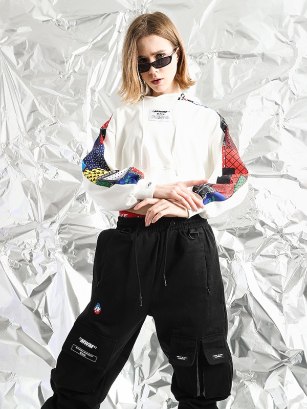 SUDADERA CORTA MULTICOLOR