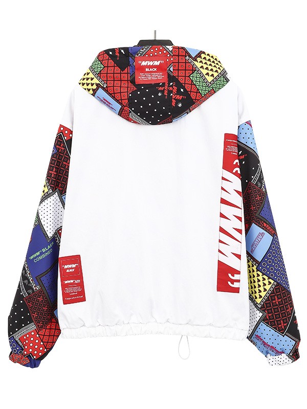 CHAQUETA MULTICOLOR CAPUCHA