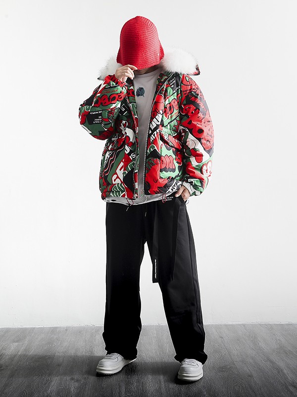 ABRIGO MULTICOLOR PUFFER