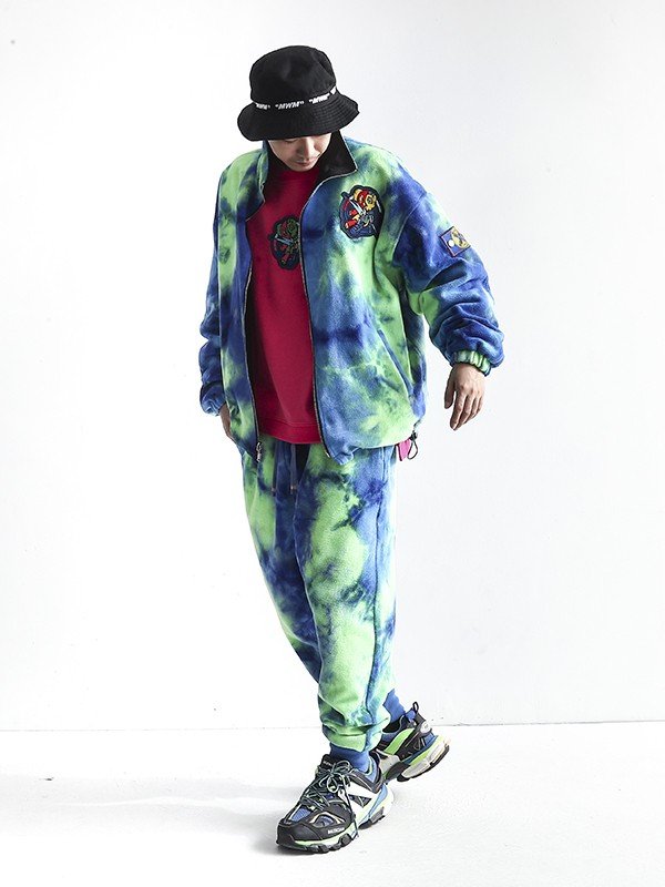 DOUBLE-FACED TIE DYE JACKET