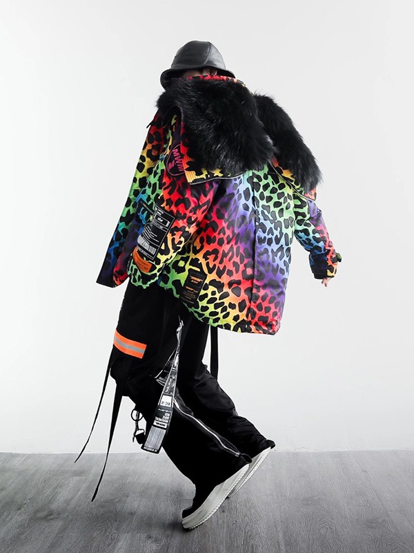 ABRIGO PARKA ANIMAL PRINT