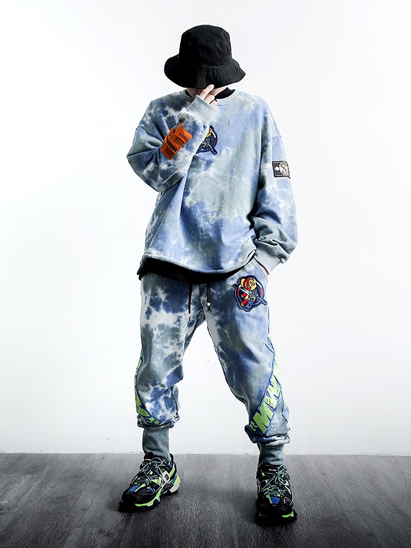 VANGUARD'S DOG TIE DYE PANTS