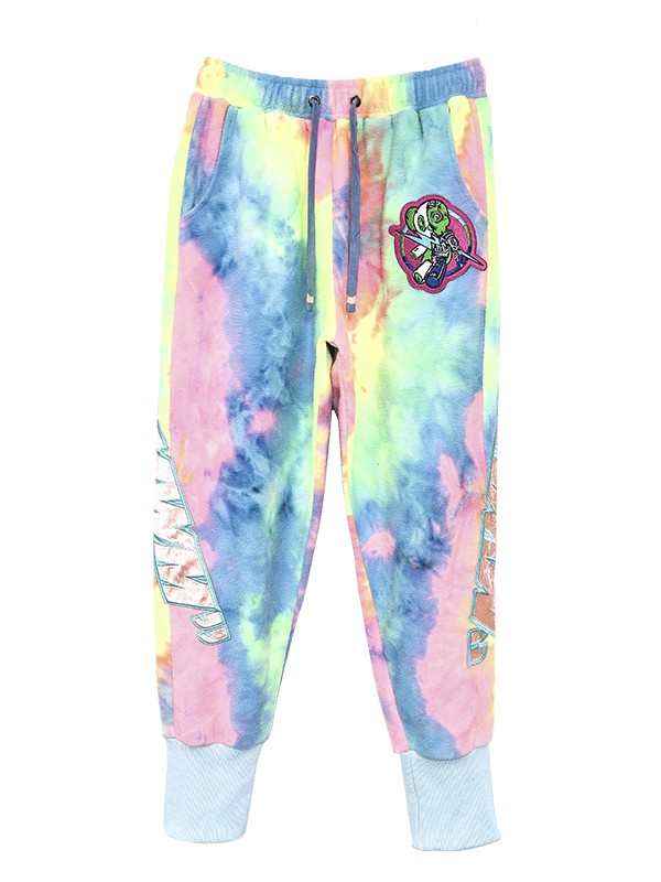 VANGUARD'S DOG TIE DYE PANTS