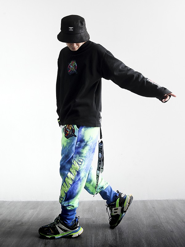 VANGUARD'S DOG TIE DYE PANTS