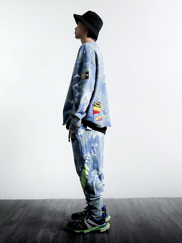 VANGUARD'S DOG TIE DYE PANTS