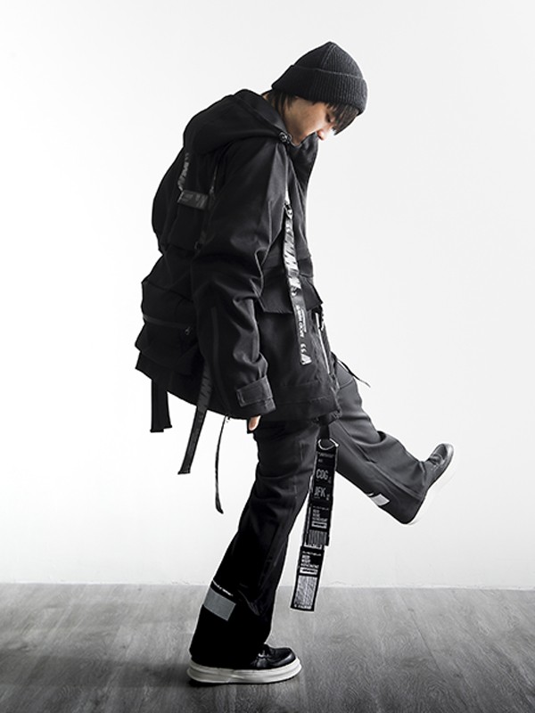 CHAQUETA TIRAS MULTIBOLSILLOS