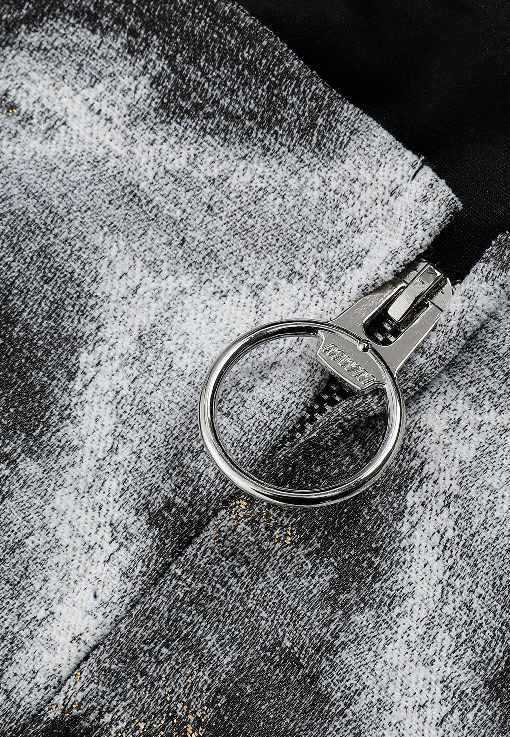 Top corsé en jacquard de chenilla con brillo y mangas caídas | MWM [PS_COLORS:GREY]