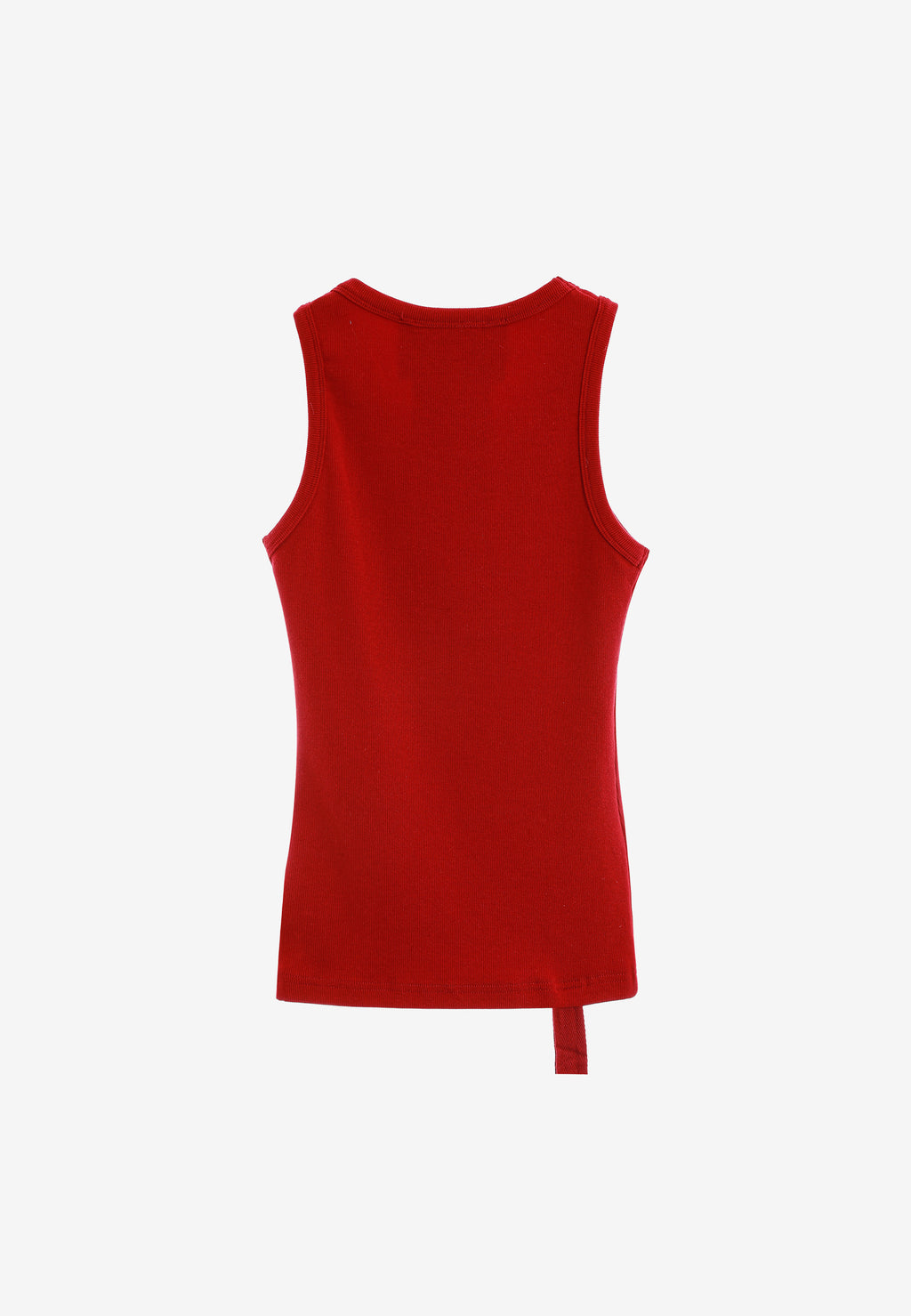 Top de mujer TEDDY ajustado de tirantes con parche Teddy de peluche en el frontal | MWM [PS_COLORS:RED]