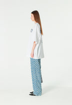 Camiseta de corte regular con motivo Eye MWM bordado en pecho y espalda | MWM [PS_COLORS:WHITE]
