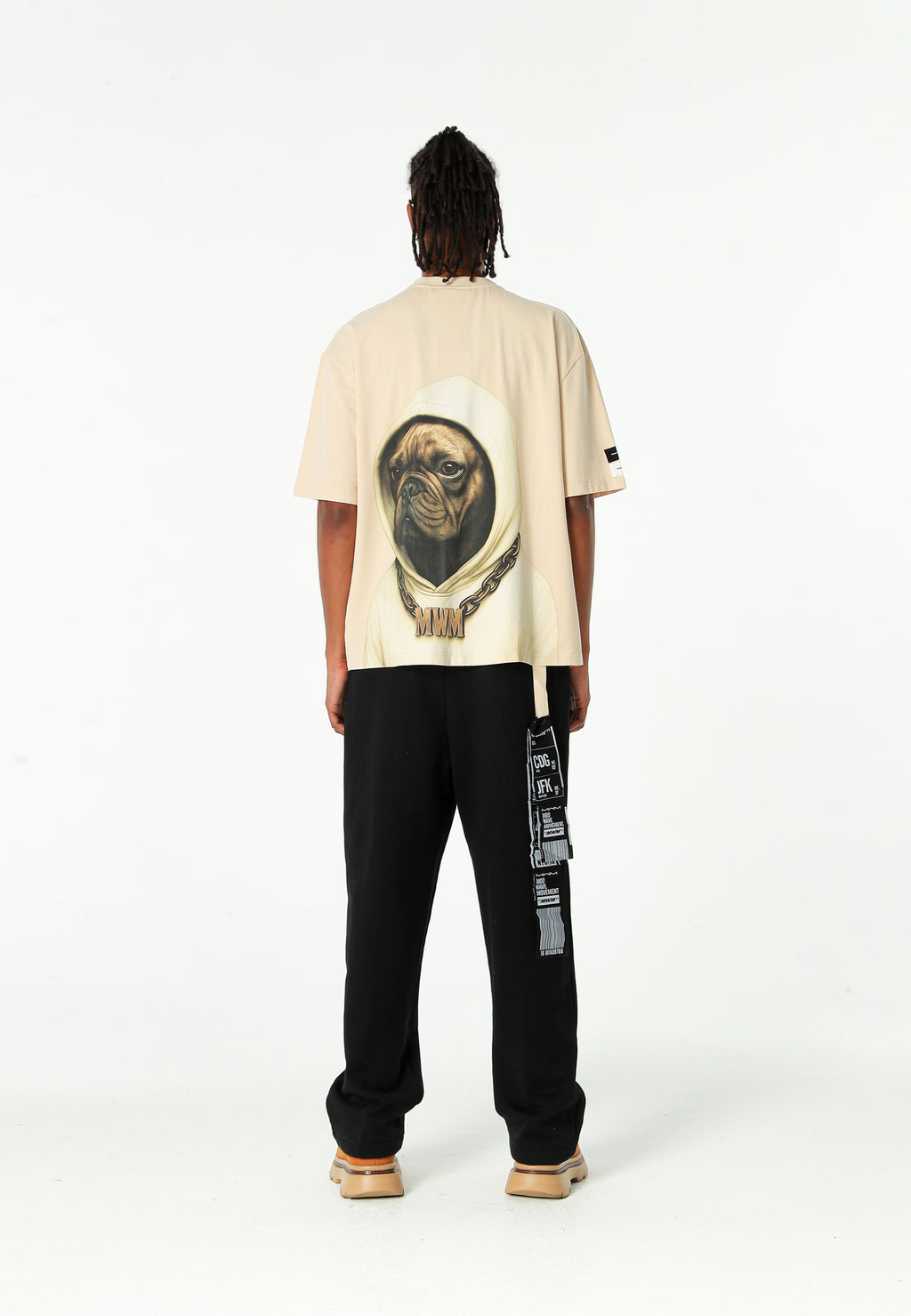 Camiseta oversize Vanguard Dogs Faces con print de bulldog en la espalda | MWM [PS_COLORS:UNASSIGNED]