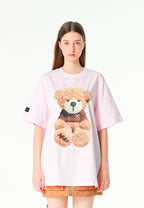 Camiseta TEDDY de corte regular con print Teddy en frontal y espalda | MWM [PS_COLORS:PINK]