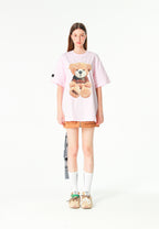 Camiseta TEDDY de corte regular con print Teddy en frontal y espalda | MWM [PS_COLORS:PINK]
