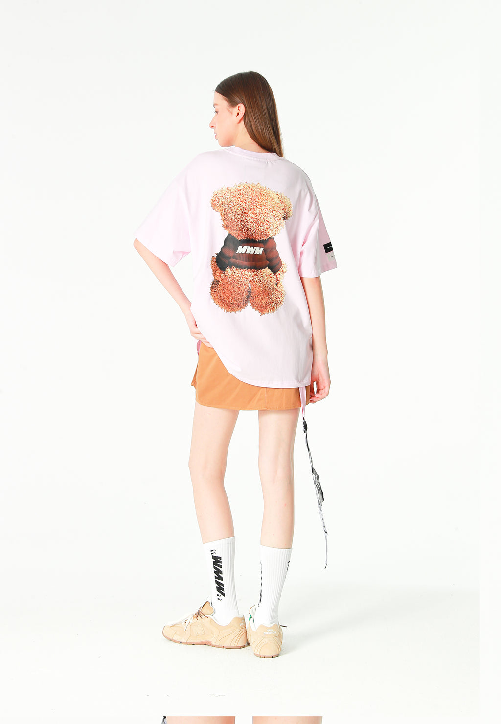 Camiseta TEDDY de corte regular con print Teddy en frontal y espalda | MWM [PS_COLORS:PINK]
