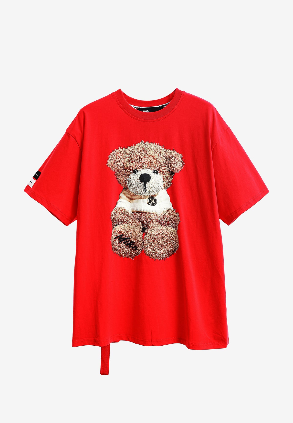 Camiseta TEDDY de corte regular con print Teddy en frontal y espalda | MWM [PS_COLORS:RED]