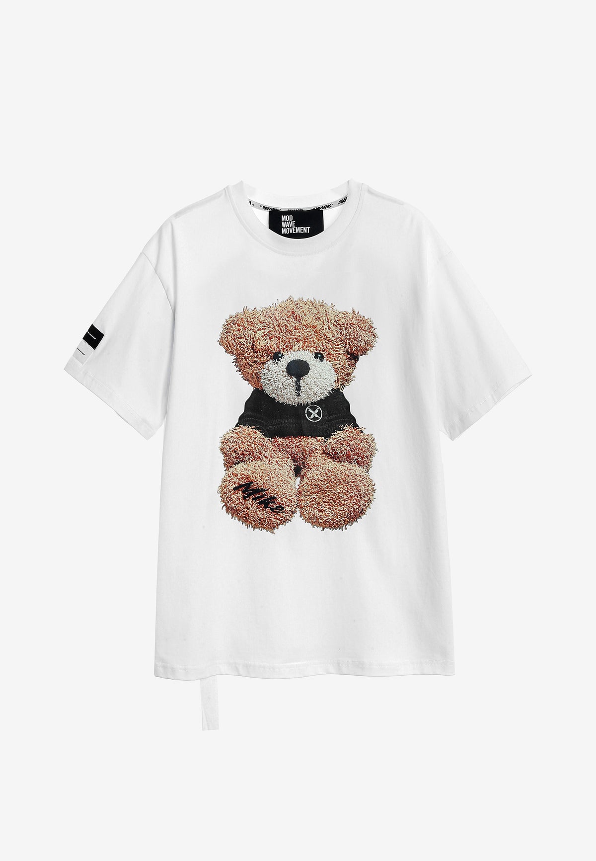 Camiseta TEDDY de corte regular con print Teddy en frontal y espalda | MWM [PS_COLORS:WHITE]