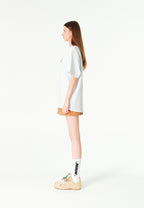 Camiseta TEDDY de corte regular con print Teddy en frontal y espalda | MWM [PS_COLORS:WHITE]