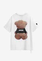 Camiseta TEDDY de corte regular con print Teddy en frontal y espalda | MWM [PS_COLORS:WHITE]