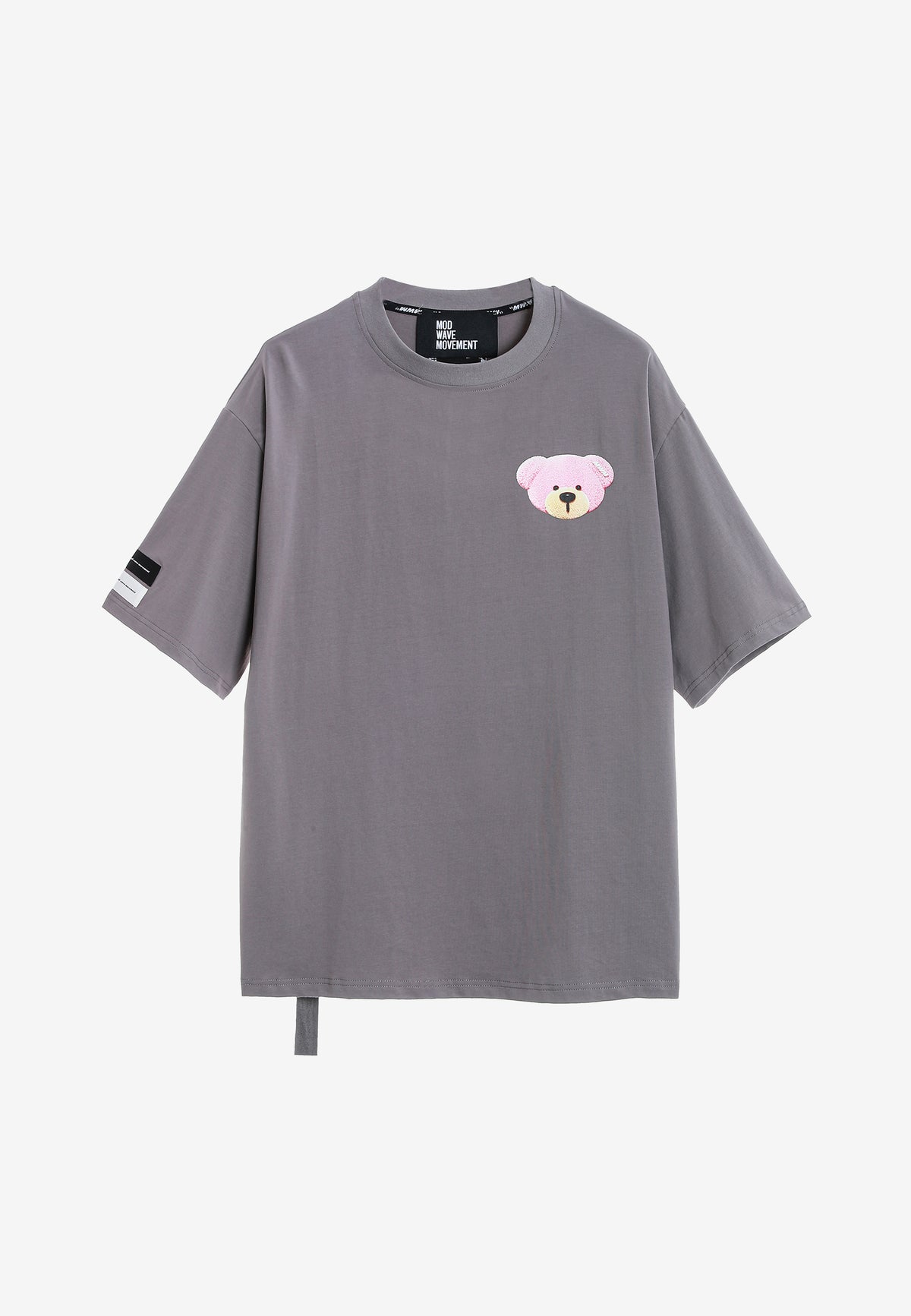 Camiseta TEDDY Mike Bag de corte regular con print en pecho y espalda | MWM [PS_COLORS:GREY]