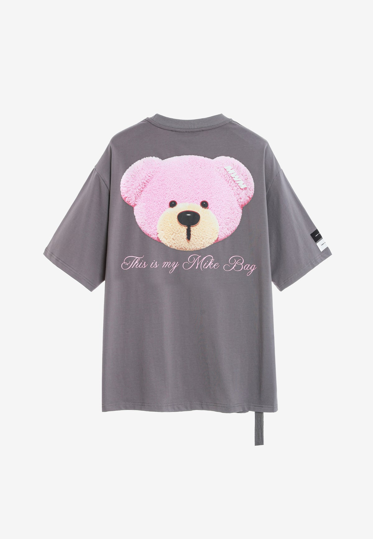 Camiseta TEDDY Mike Bag de corte regular con print en pecho y espalda | MWM [PS_COLORS:GREY]