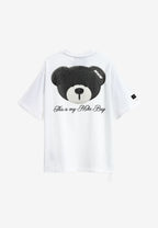 Camiseta TEDDY Mike Bag de corte regular con print en pecho y espalda | MWM [PS_COLORS:WHITE]
