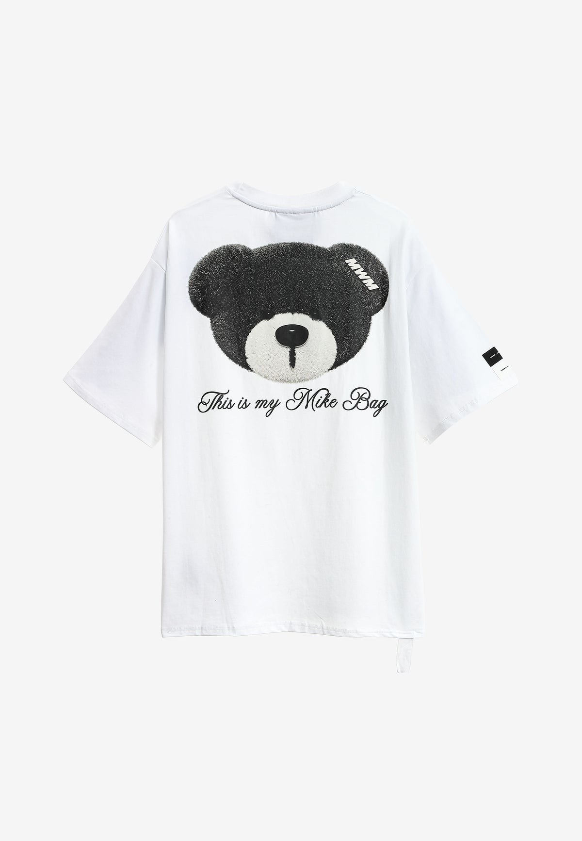 Camiseta TEDDY Mike Bag de corte regular con print en pecho y espalda | MWM [PS_COLORS:WHITE]
