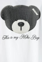 Camiseta TEDDY Mike Bag de corte regular con print en pecho y espalda | MWM [PS_COLORS:WHITE]