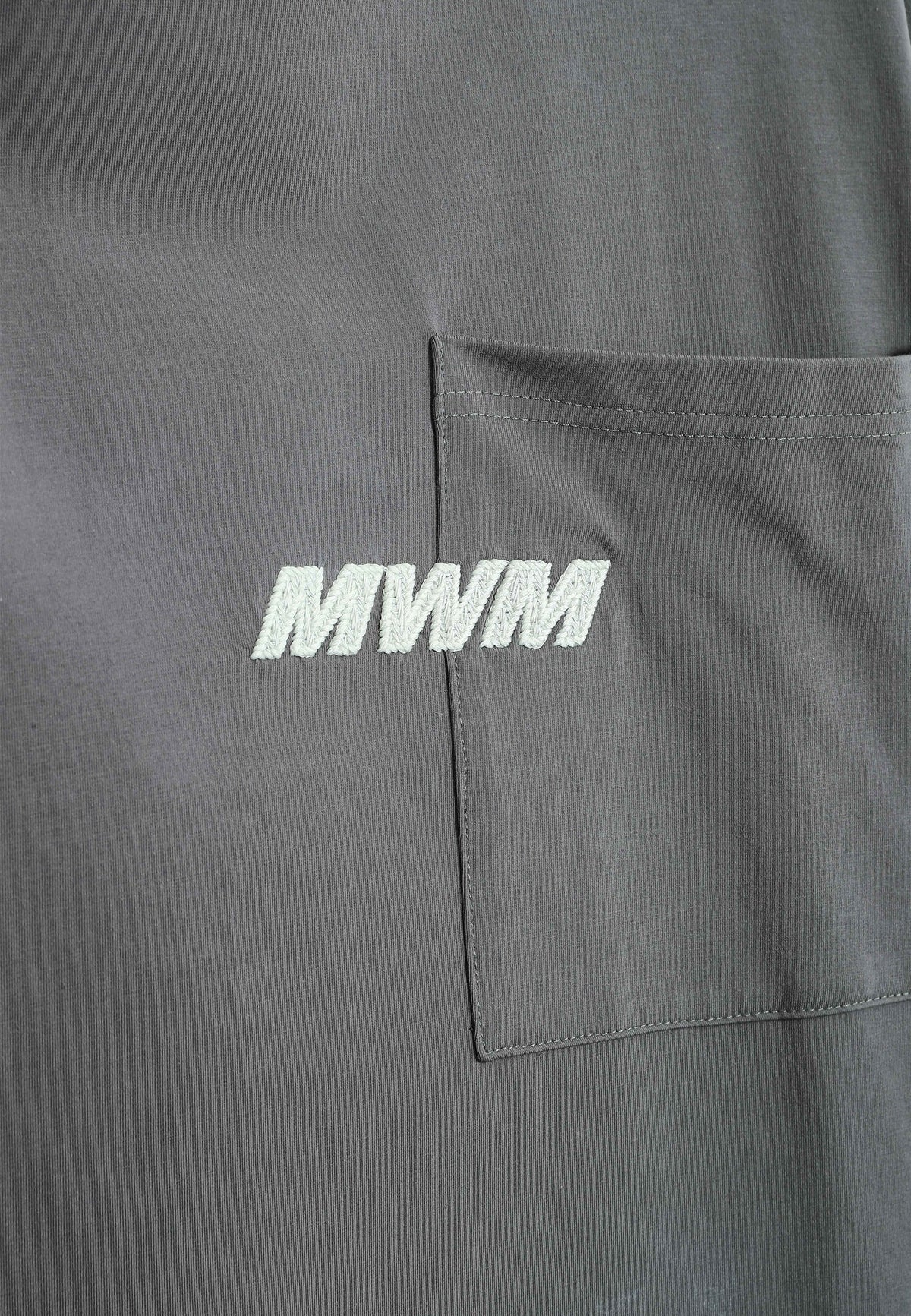 Camiseta TEDDY de corte regular con print patchwork 3D en la espalda | MWM [PS_COLORS:GREY]