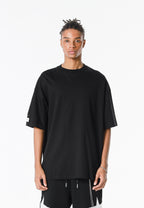 Camiseta Wings de corte relajado con alas de strass en la espalda | MWM [PS_COLORS:BLACK]