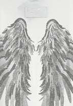 Camiseta Wings de corte relajado con alas de strass en la espalda | MWM [PS_COLORS:WHITE]