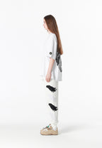 Camiseta Wings de corte relajado con alas de tachuelas en la espalda | MWM [PS_COLORS:WHITE]