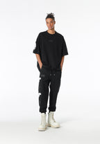 Camiseta Wings de corte relajado con parches Mini Wings en las mangas | MWM [PS_COLORS:BLACK]