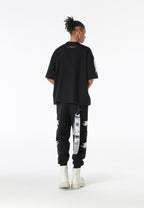 Camiseta Wings de corte relajado con parches Mini Wings en las mangas | MWM [PS_COLORS:BLACK]