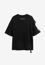 Camiseta Wings de corte relajado con parches Mini Wings en las mangas | MWM [PS_COLORS:BLACK]