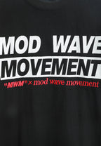 Camiseta TEDDY de corte regular con bordado frontal y print Streetwear Dog en la espalda | MWM [PS_COLORS:BLACK]