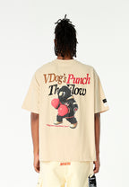 Camiseta Vanguard Dogs Punch de corte regular con print 3D en la espalda | MWM [PS_COLORS:ECRU]