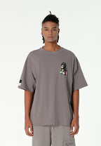 Camiseta Vanguard Dogs Thinker de corte relajado con print y frases bordadas | MWM [PS_COLORS:GREY]
