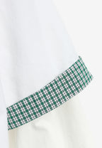 Camiseta de doble capa con manga larga de camisa y bolsillo frontal | MWM [PS_COLORS:WHITE]