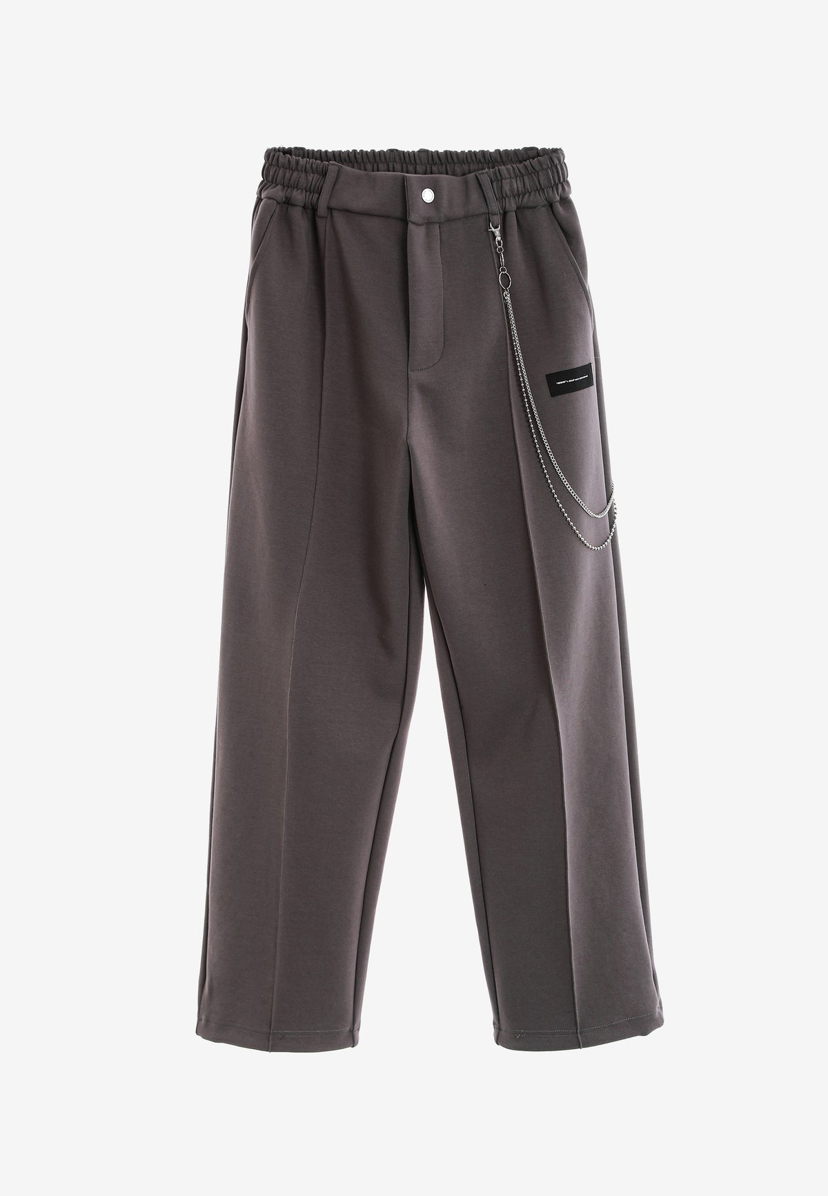 Pantalón Básico con pinzas, bajos ajustables y cadena lateral | MWM [PS_COLORS:GREY]