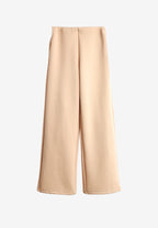 Pantalón palazzo de mujer de pierna ancha con efecto faja | MWM [PS_COLORS:BEIGE]