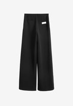 Pantalón palazzo de mujer de pierna ancha con efecto faja | MWM [PS_COLORS:BLACK]