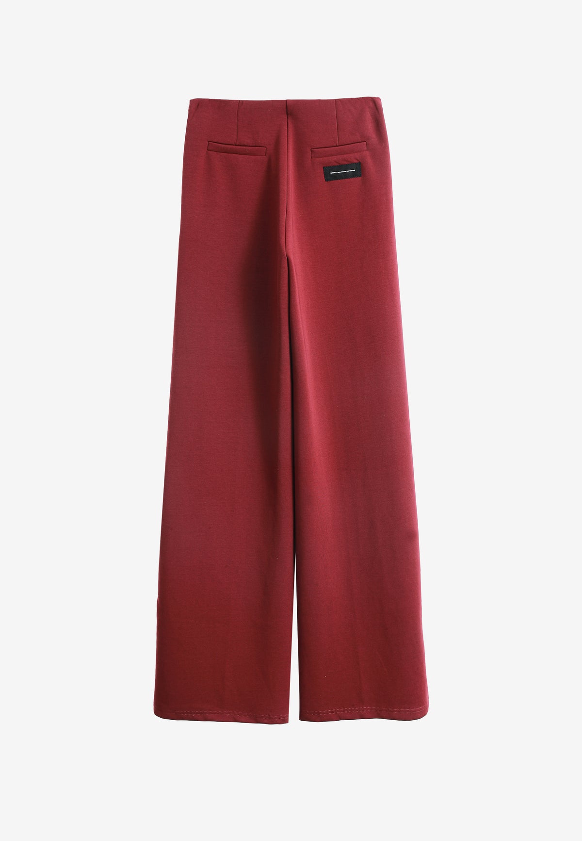 Pantalón palazzo de mujer de pierna ancha con efecto faja | MWM [PS_COLORS:BURGUNDY]