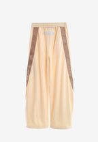 Pantalón barrel con cintas asimétricas MWM y bajos ajustables | MWM [PS_COLORS:BEIGE]