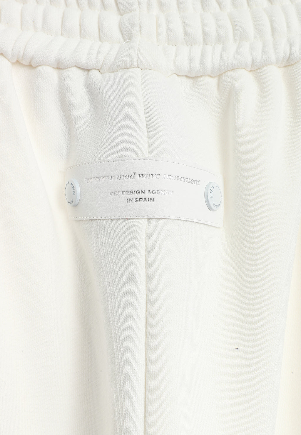 Pantalón barrel con cintas asimétricas MWM y bajos ajustables | MWM [PS_COLORS:WHITE]