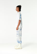 Pantalón jogger con paisaje alpino full-print y cintura elástica | MWM [PS_COLORS:BLUE]