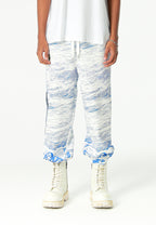 Pantalón jogger con paisaje alpino full-print y cintura elástica | MWM [PS_COLORS:BLUE]