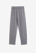 Pantalón basico de algodón de corte recto y relajado con cintura elástica | MWM [PS_COLORS:GREY]
