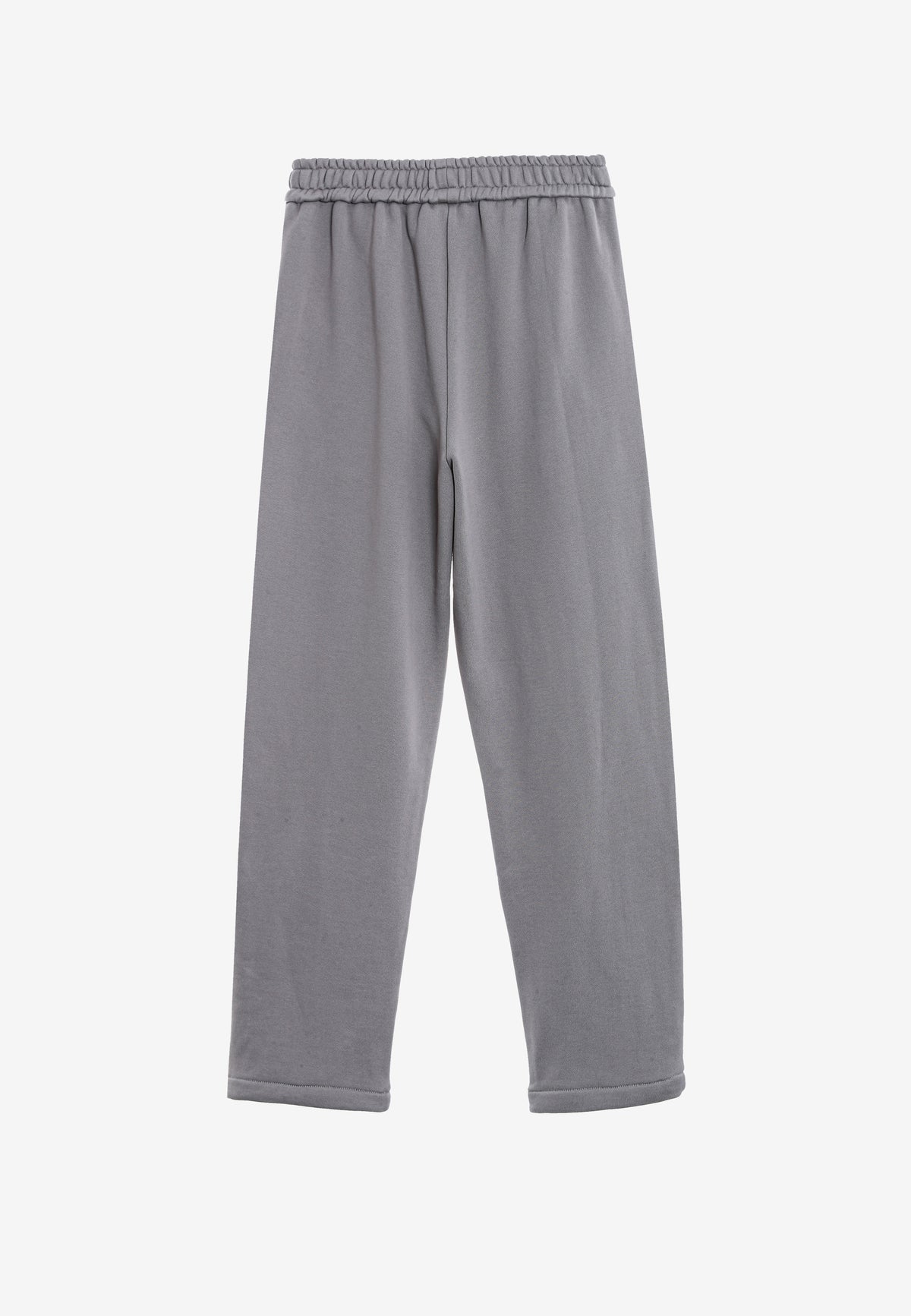 Pantalón basico de algodón de corte recto y relajado con cintura elástica | MWM [PS_COLORS:GREY]