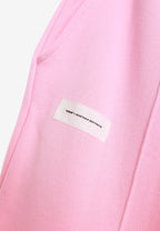 Pantalón basico de algodón de corte recto y relajado con cintura elástica | MWM [PS_COLORS:PINK]