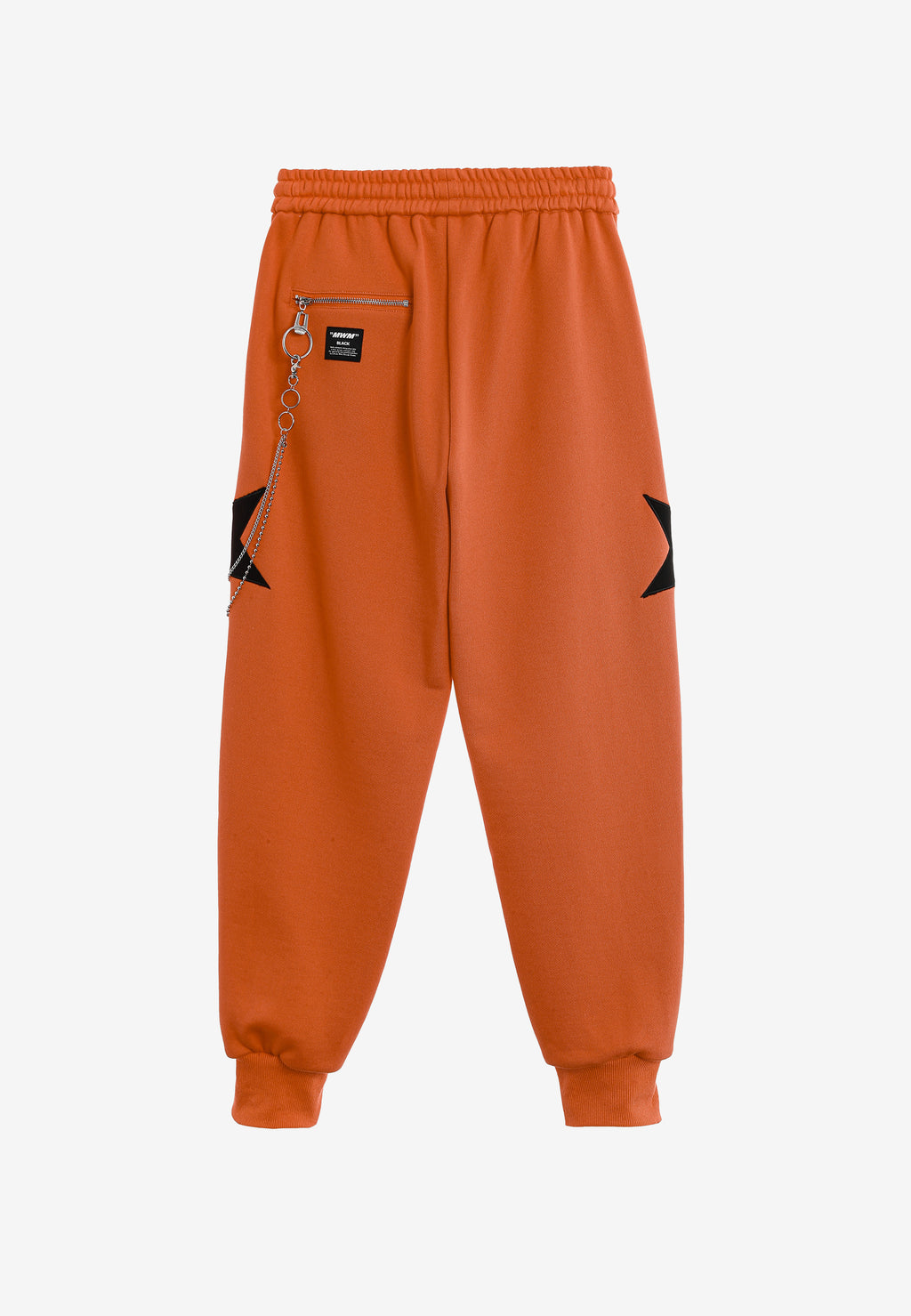 Pantalón jogger Wings con parches de estrellas y cadena lateral | MWM [PS_COLORS:ORANGE]